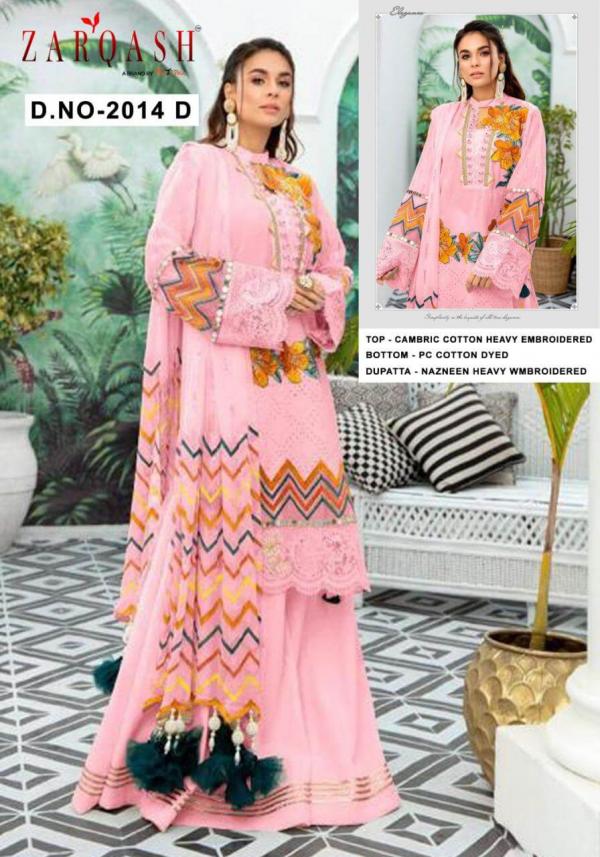 Zarqash Libaas Cotton Embroidery Palistani Style Salwar Collection 